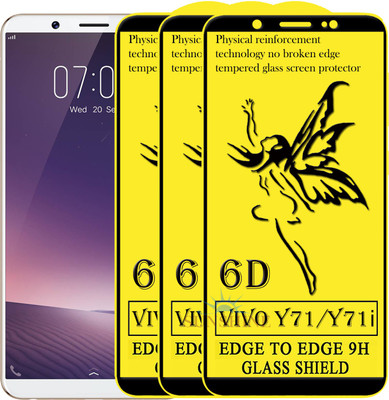 SUNSHINE Edge To Edge Tempered Glass for VIVO Y71(Pack of 3)