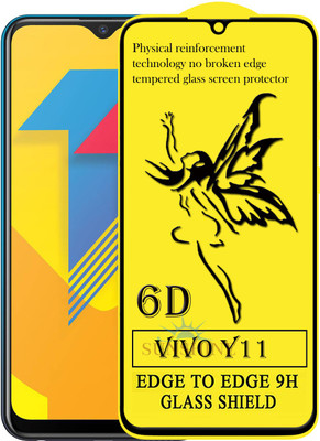 SUNSHINE Edge To Edge Tempered Glass for Vivo Y11(Pack of 1)