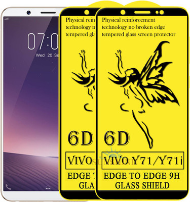 SUNSHINE Edge To Edge Tempered Glass for Vivo Y71i(Pack of 2)