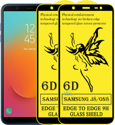 SUNSHINE Edge To Edge Tempered Glass for Samsung Galaxy On8(Pack of 2)