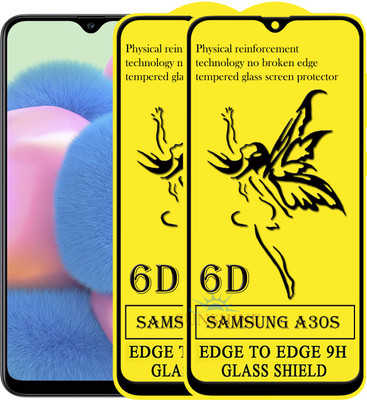 SUNSHINE Edge To Edge Tempered Glass for Samsung Galaxy A30s(Pack of 2)