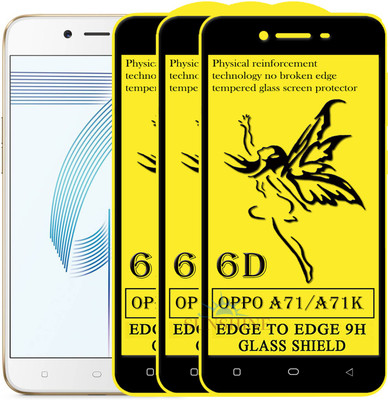 SUNSHINE Edge To Edge Tempered Glass for Oppo A71(Pack of 3)