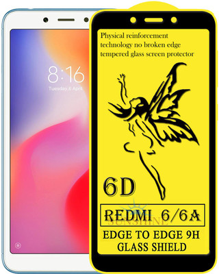 SUNSHINE Edge To Edge Tempered Glass for Mi Redmi 6A(Pack of 1)