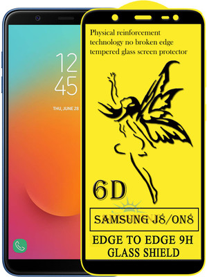 SUNSHINE Edge To Edge Tempered Glass for Samsung Galaxy J8(Pack of 1)