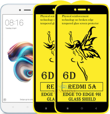 SUNSHINE Edge To Edge Tempered Glass for Mi Redmi 5A(Pack of 2)