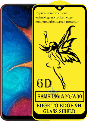SUNSHINE Edge To Edge Tempered Glass for Samsung Galaxy A20(Pack of 1)