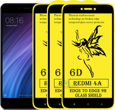 SUNSHINE Edge To Edge Tempered Glass for Mi Redmi 4A(Pack of 3)