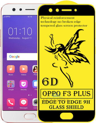 SUNSHINE Edge To Edge Tempered Glass for Oppo F3 Plus(Pack of 1)