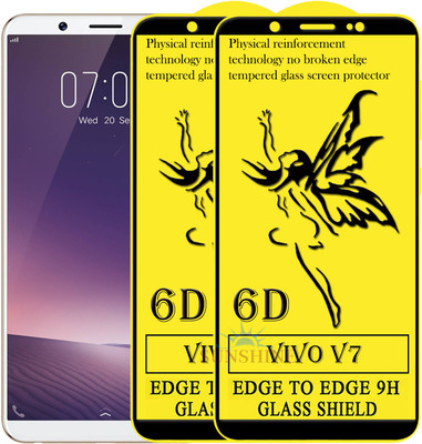 SUNSHINE Edge To Edge Tempered Glass for VIVO V7(Pack of 2)