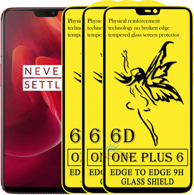 SUNSHINE Edge To Edge Tempered Glass for OnePlus 6(Pack of 3)
