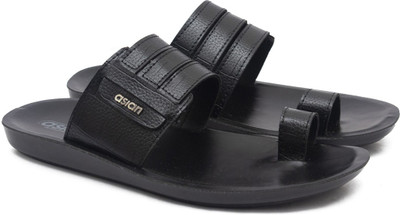 asian Men 3120 Thong sandals black chappals for men | chappal for men | New fashion latest design casual slippers for boys stylish | Perfect flip flops for daily wear walking Slippers(Black , 6)
