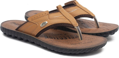 asian Men Flip Flops(Brown , 7)