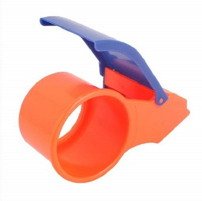 Boriva Single Sided Handheld Dispenser Tape Dispenser Cutter (Manual)(Orange, Blue)