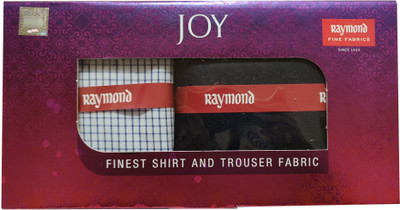 Raymond Polycotton Checkered, Self Design Shirt & Trouser Fabric