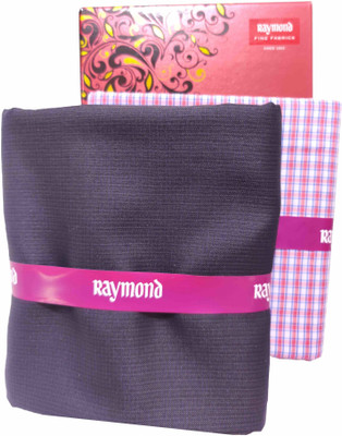 Raymond Polycotton Checkered, Self Design Shirt & Trouser Fabric