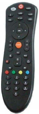 MOBIE ATTIRE dish+ DISH_PLUS Remote Control Compatible for Dish TV SD/HD Set Top Box Remote with Recording Feature Remote Controller(Black)