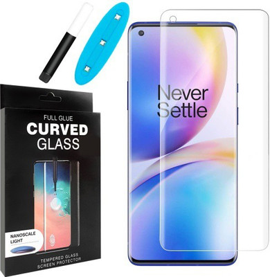 Elica Edge To Edge Tempered Glass for One Plus 8 5G(Pack of 1)
