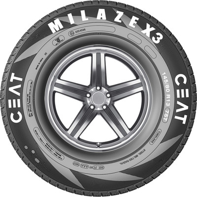 CEAT 105044 4 Wheeler Tyre(145/80R13 MILAZE X3 TL 75T, Tube Less)