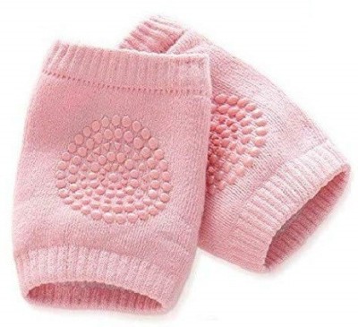 VOYARGE Stretchable Elastic Cotton Soft Breathable Comfortable Knee Cap Baby Pink Baby Knee Pads(New)