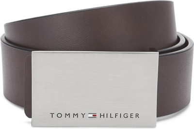 TOMMY HILFIGER Men Casual Brown Genuine Leather Belt