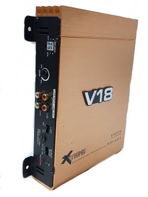 RPLAY V18 mrv-604 2-Channel Car Audio High Power Amplifier Performance Auditor Systems 6500 Watts Class AB Mosfet, Colour: Golden with 8 Gauge amplifier wiring kit Two Class AB Car Amplifier Two Class AB Car Amplifier