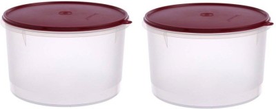 TUPPERWARE Plastic Grocery Container  - 5000 ml(Pack of 2, Red, White)