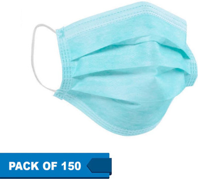 SKC Surgical Mask SM-150 Surgical Mask With Melt Blown Fabric Layer Surgical Mask With Melt Blown Fabric Layer(free size, Pack of 150, 3 Ply)