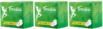 FREEDOM Sanitary Napkin - Large 290 Mm (3*15 Pads) Sanitary Pad(Pack of 45)