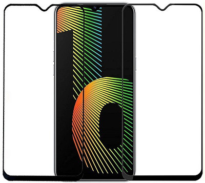 Bodoma Edge To Edge Tempered Glass for Realme Narzo 10A(Pack of 2)