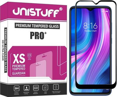Unistuff Edge To Edge Tempered Glass for Mi Redmi Note 8 Pro(Pack of 1)