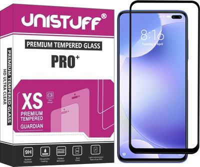 Unistuff Edge To Edge Tempered Glass for Poco X2, Poco X3(Pack of 1)