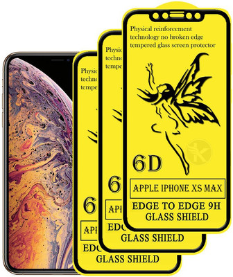 HQ Protection Tempered Glass Guard for Apple iPhone XS Max(Pack of 3)