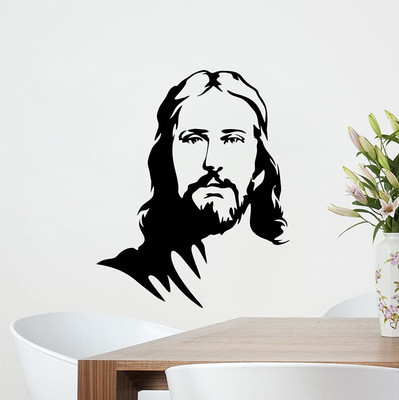 marvellous 59 cm m-jesuswall Self Adhesive Sticker(Pack of 1)