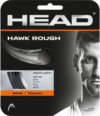 Head Hawk Touch Set 17L String 1.25 Tennis String - 12 m(Black)