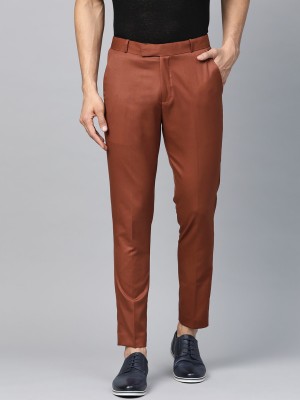 DENNISON Tapered Men Brown Trousers