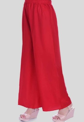 SarvSamarth Creation Relaxed Women Red Trousers
