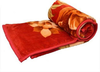 Swikon star Floral Single Mink Blanket for  Heavy Winter(Polyester, Multicolor)
