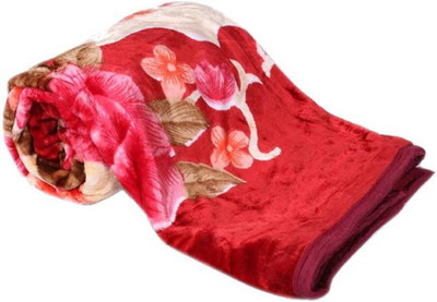 Swikon star Floral Single Mink Blanket for  Heavy Winter(Polyester, Multicolor)