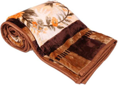 Swikon star Floral Single Mink Blanket for  Heavy Winter(Polyester, Multicolor)