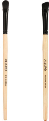 ALLURE Classic Eye Shadow and Angular makeup brushes(Pack of 2)