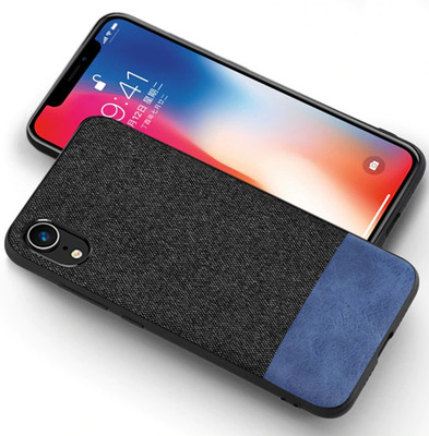 Kapa Back Cover for Apple iPhone XR(Black, Blue, Pack of: 1)