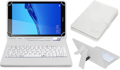 ACM Keyboard Case for Huawei Mediapad M5 Lite 8.0 Lte(White, Cases with Holder, Pack of: 1)