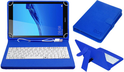 ACM Keyboard Case for Huawei Mediapad M5 Lite 8.0 Lte(Blue, Cases with Holder, Pack of: 1)