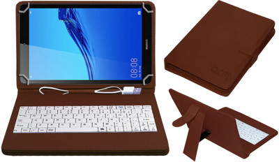 ACM Keyboard Case for Huawei Mediapad M5 Lite 8.0 Lte(Brown, Cases with Holder, Pack of: 1)
