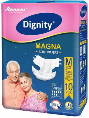 ROMSONS DIGNITY MAGNA MEDIUM DIAPER Adult Diapers - M(120 Pieces)