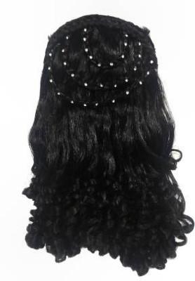 HAVEREAM 3 line studded stylish premium look black Hair Extension