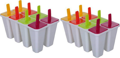 Uratech Multicolor Plastic Ice Cube Tray(Pack of2)