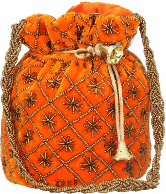 LONGING TO BUY Potli Bag for Wedding, Designer Bridal Clutch/Jewelry Pouch/Worship Potli Bag for Girls & Women Potli