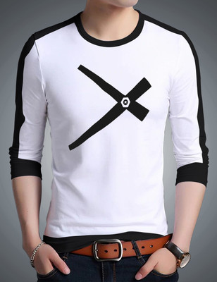 Seven Rocks Printed Men Round Neck White T-Shirt