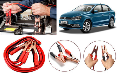 Auto Kite Heavy Duty Jumper Booster Cables Anti Tangle Copper Core RY51 7.5 Feet Wire approx 7.2 ft Battery Jumper Cable(Pack of 1)